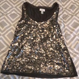 Ann Taylor Loft glitter top